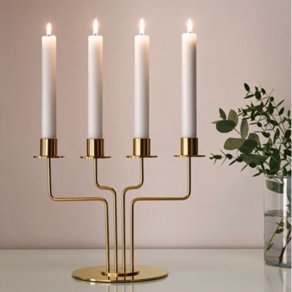 IKEA PÄRLBAND Candelabra, Candle Holder, 22cm - Picture 1 of 6